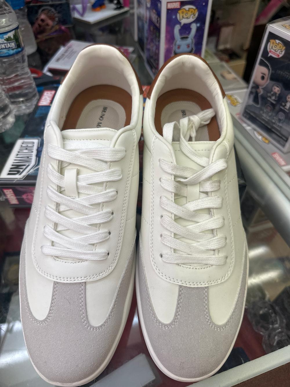 Bruno Marc White Leather Sneakers