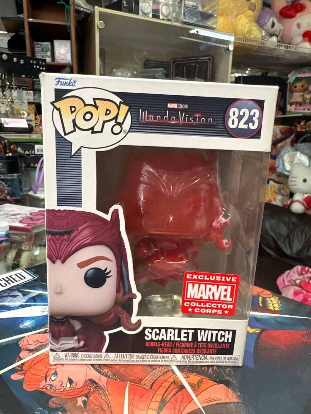 Funko Pop Scarlet Witch WandaVision #823 Marvel Collector Corps Exclusive
