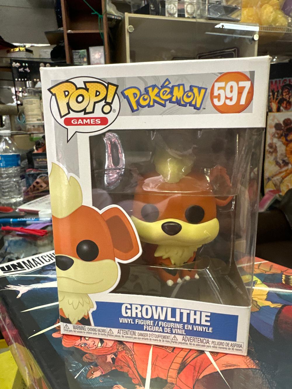 Funko Pop Pokemon Growlithe Vinyl Figure #597
