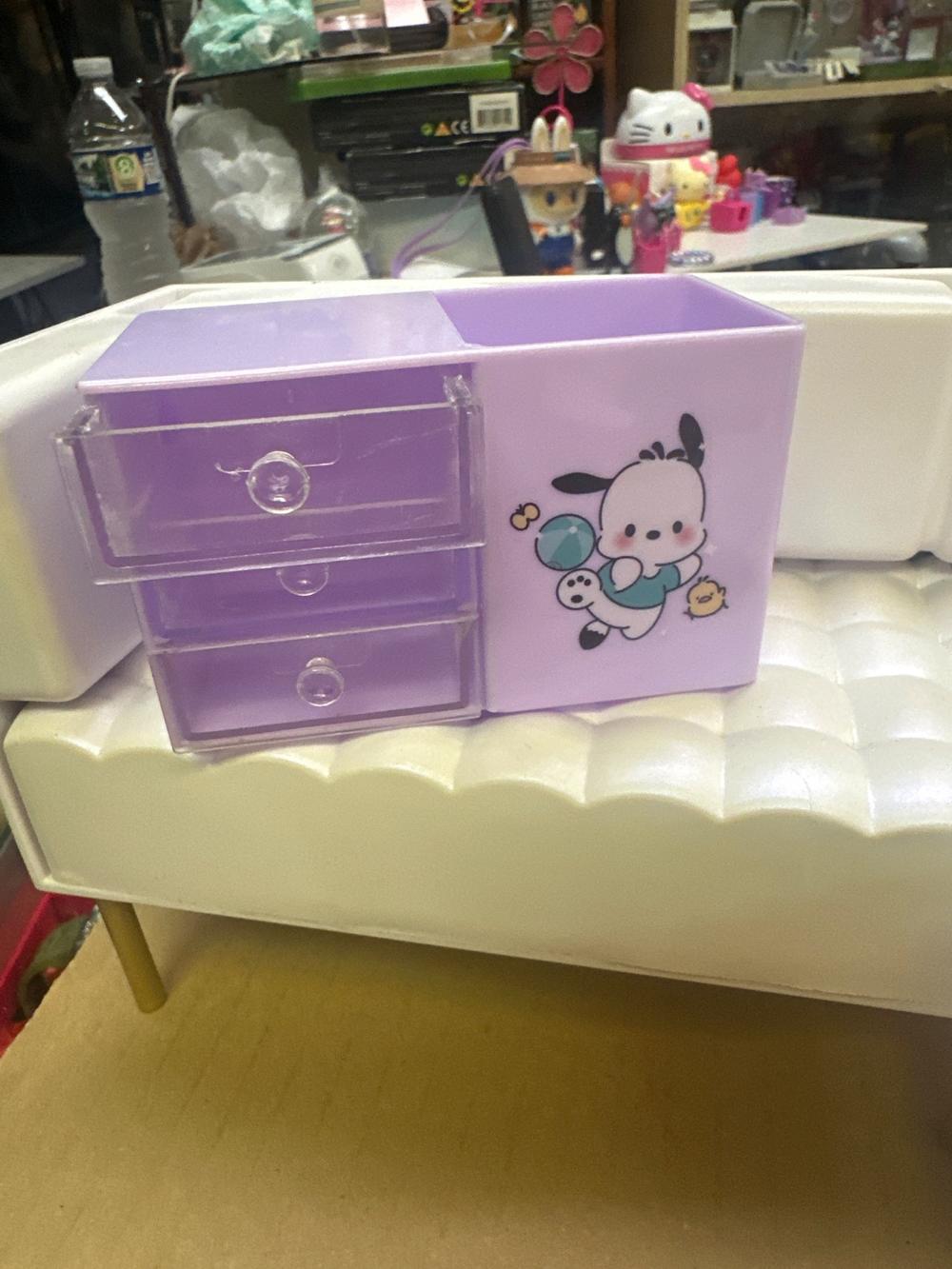 Purple Pochacco Mini Drawer Organizer