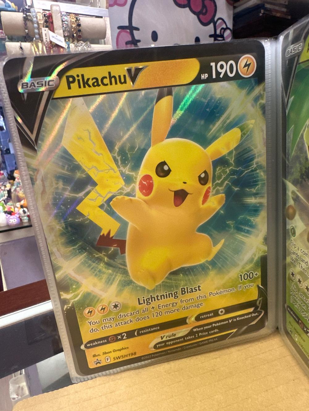 Pikachu V Promo Card (SWSH198)