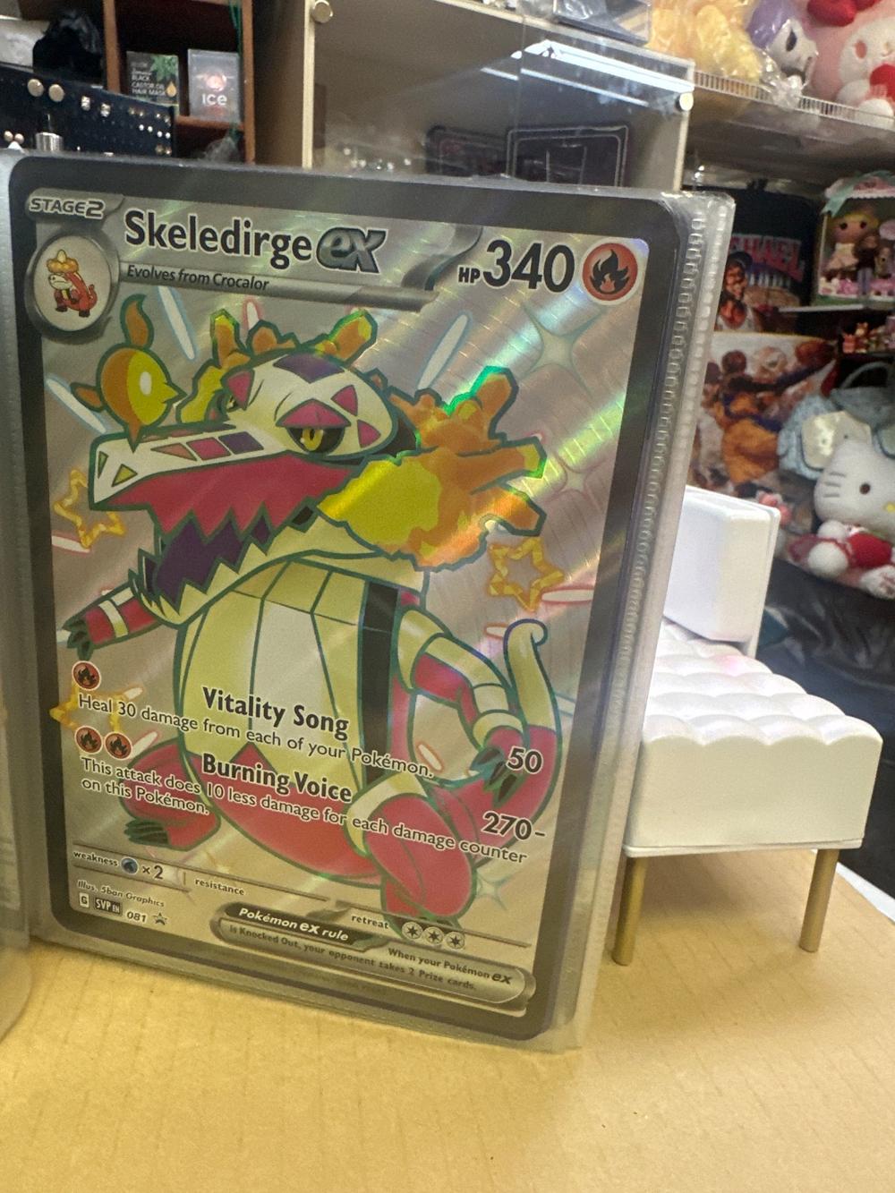 Skeledirge Ex Holo Pokemon Card