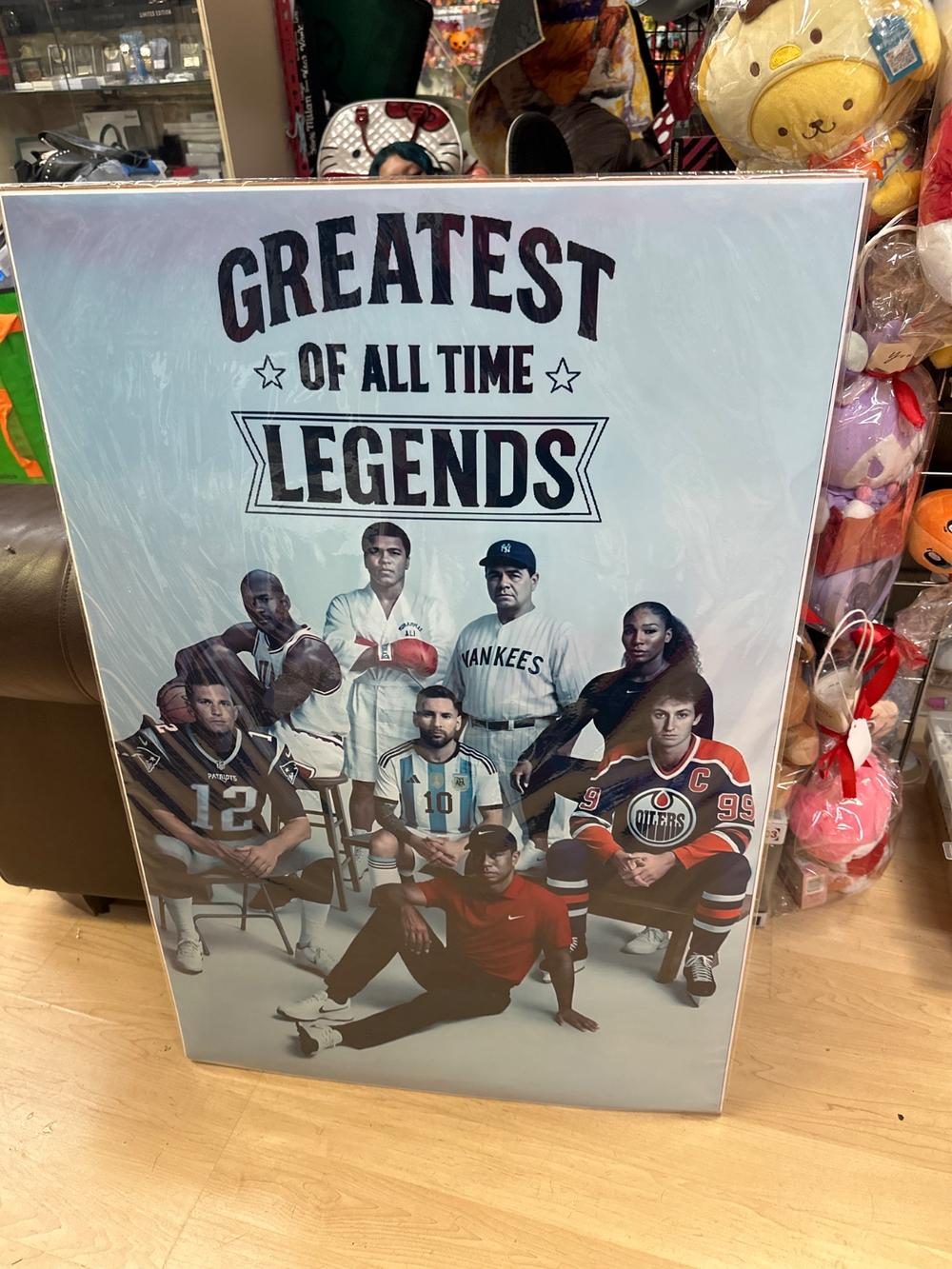 Greatest Of All Time Legends Sports Poster