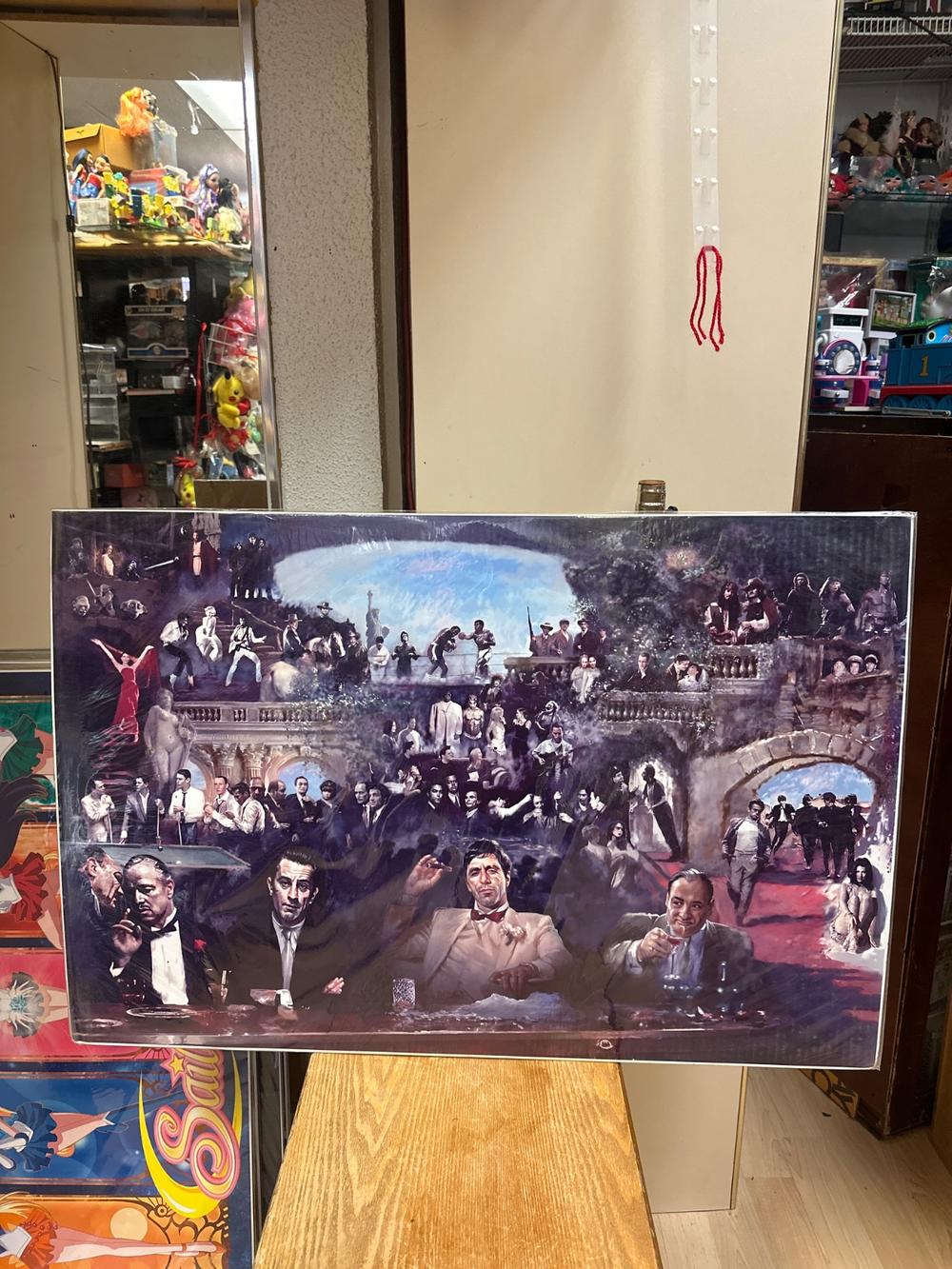 Classic Gangster Movie Collage Poster