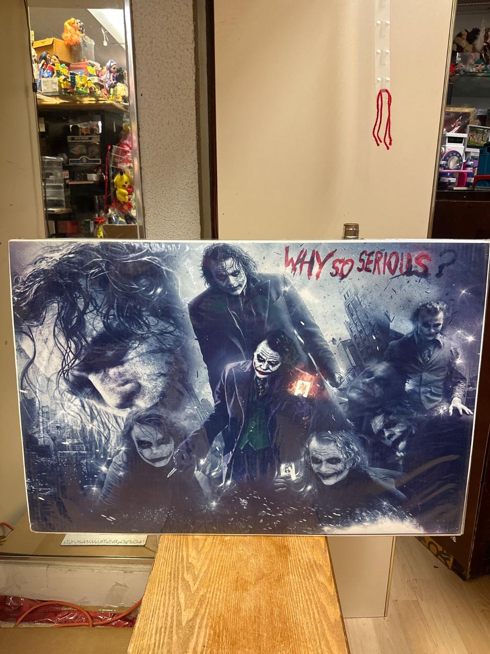 "Why So Serious?" Joker Canvas Print