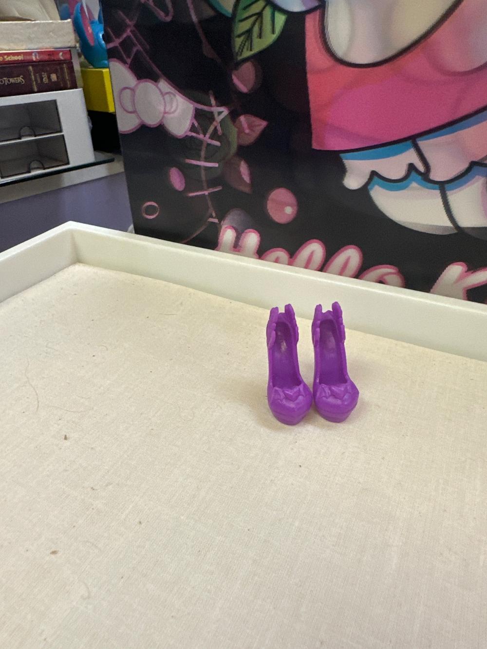 Purple Platform Heels for Fashion Doll