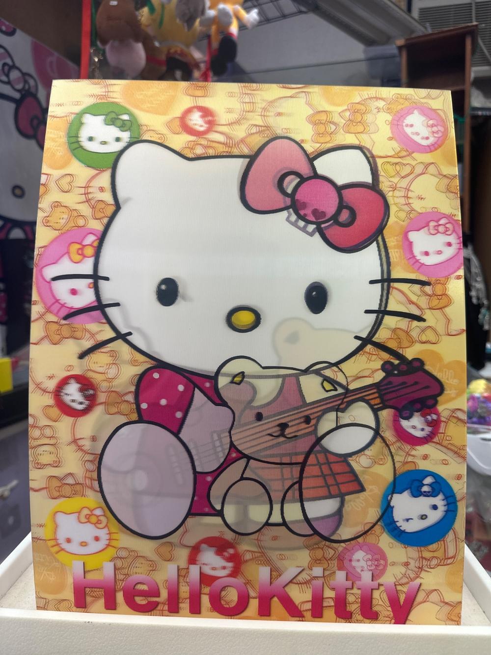 Hello Kitty Lenticular Guitar Card