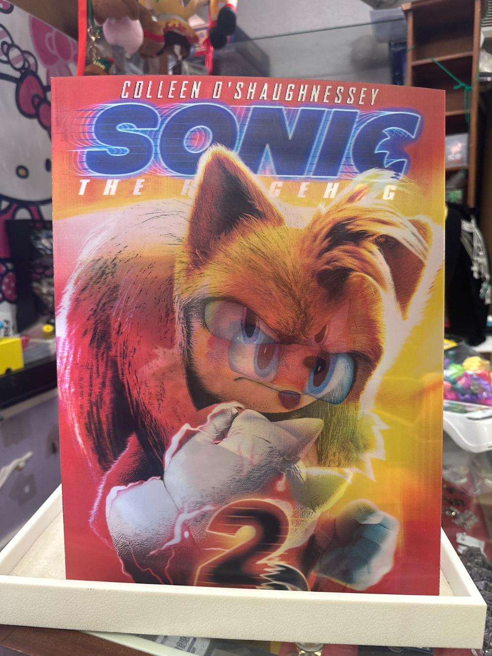 Sonic The Hedgehog 2 Lenticular Poster Card