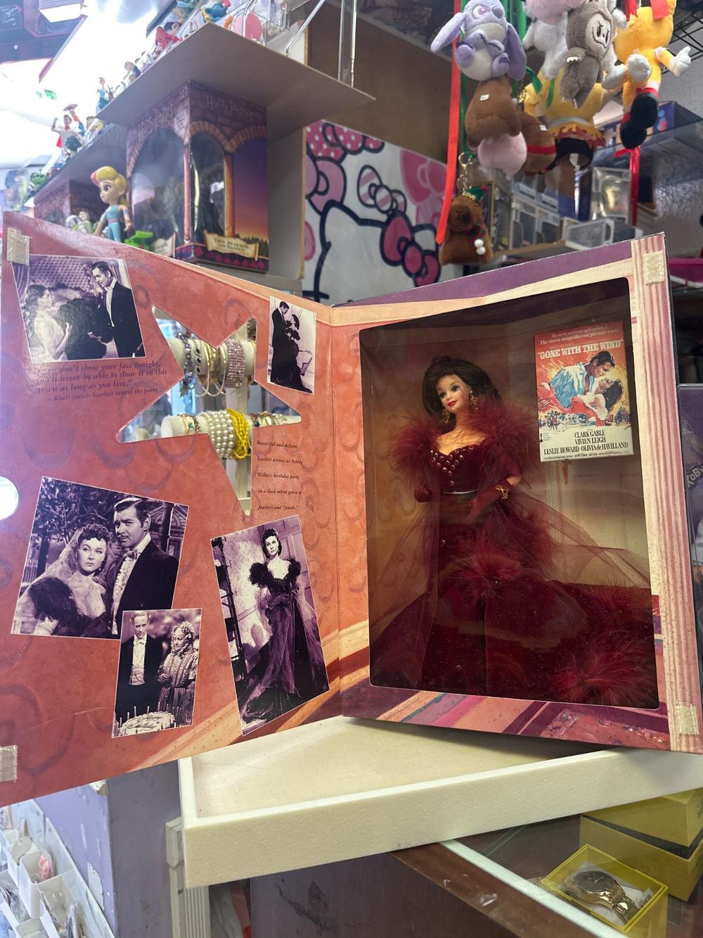 Gone With The Wind Scarlett O'Hara Collector Barbie in Red Velvet Gown
