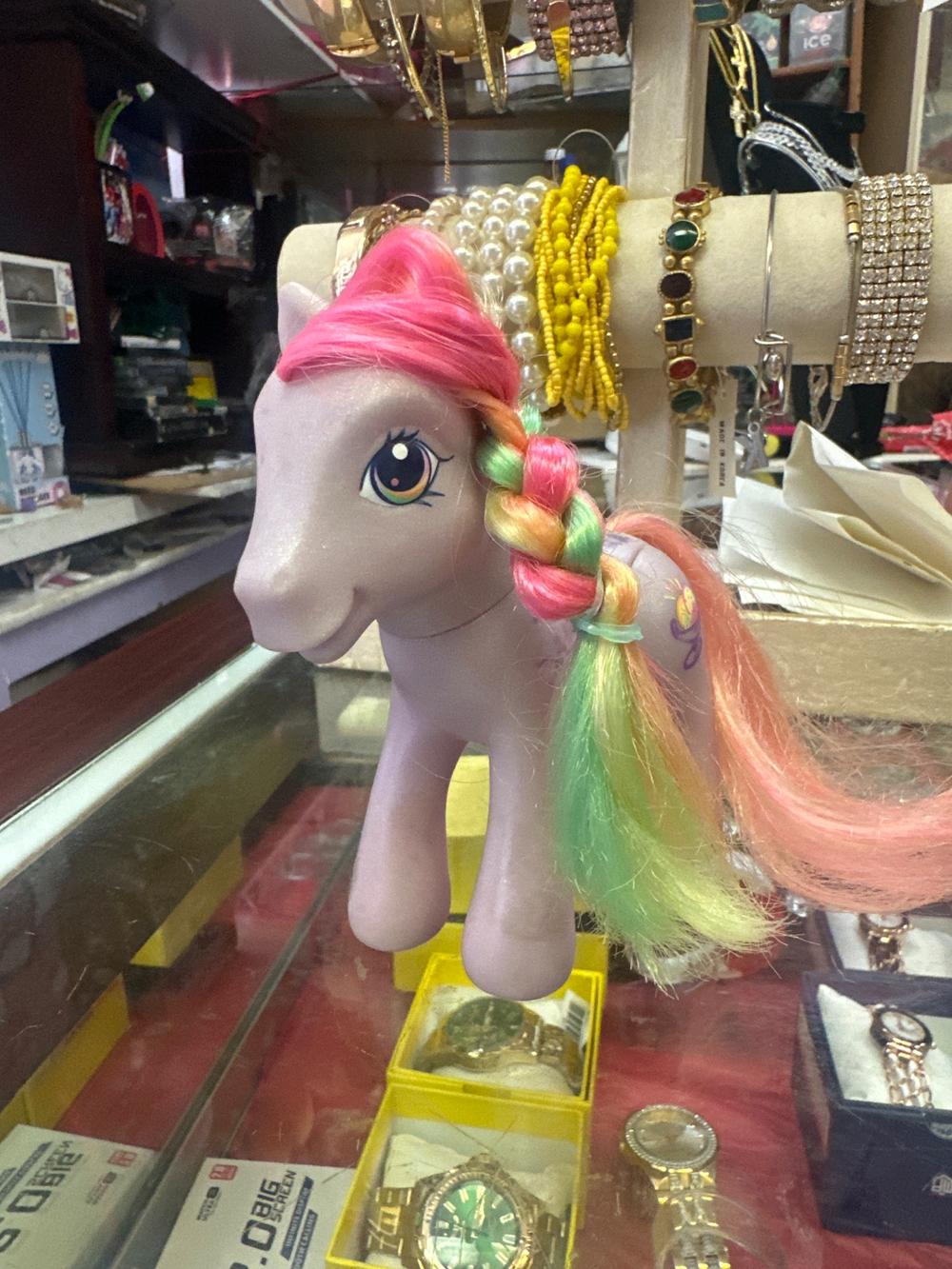 Lavender Pony with Rainbow Braided Mane