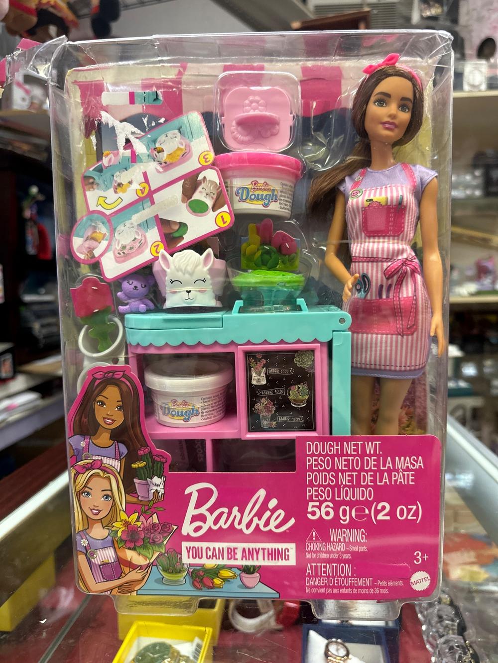 Barbie Florist Doll Playset With Dough