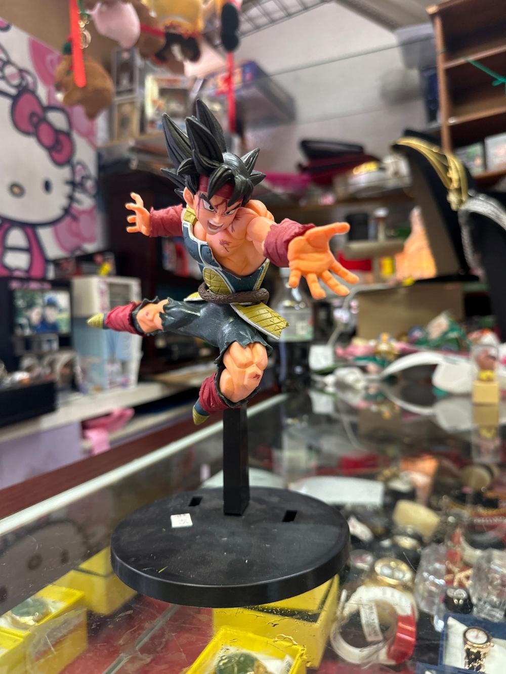 Battle-Damaged Warrior Action Figure on Display Stand