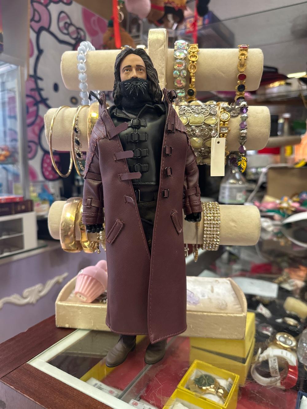 Masked Figure Action Figure with Trench Coat