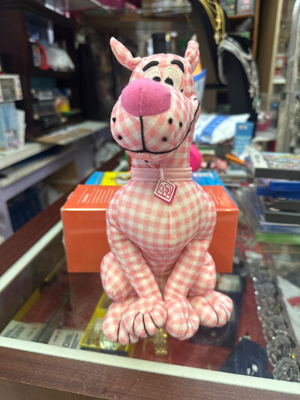 Pink Gingham Scooby-Doo Plush