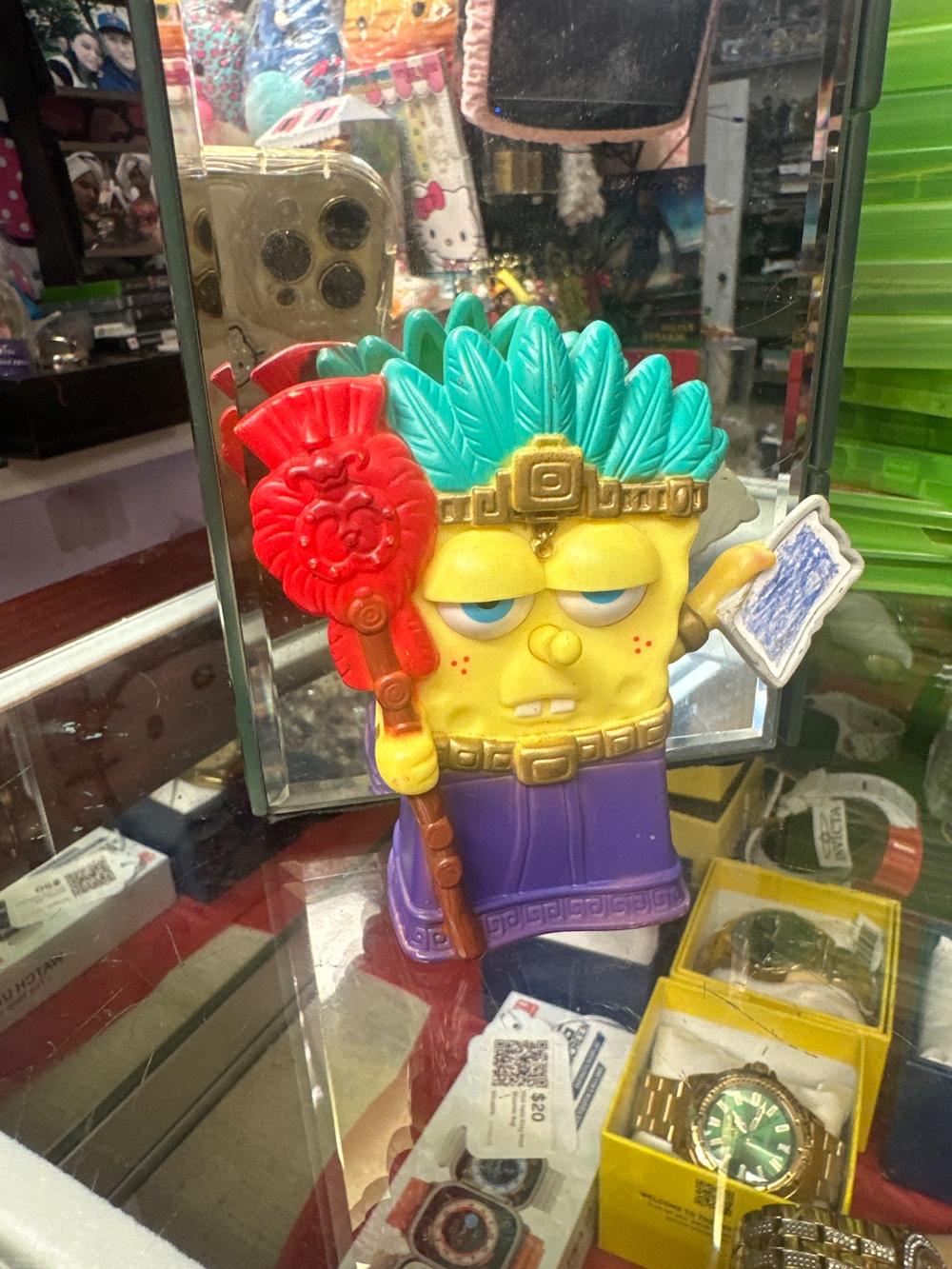 Aztec Warrior Spongebob Figure