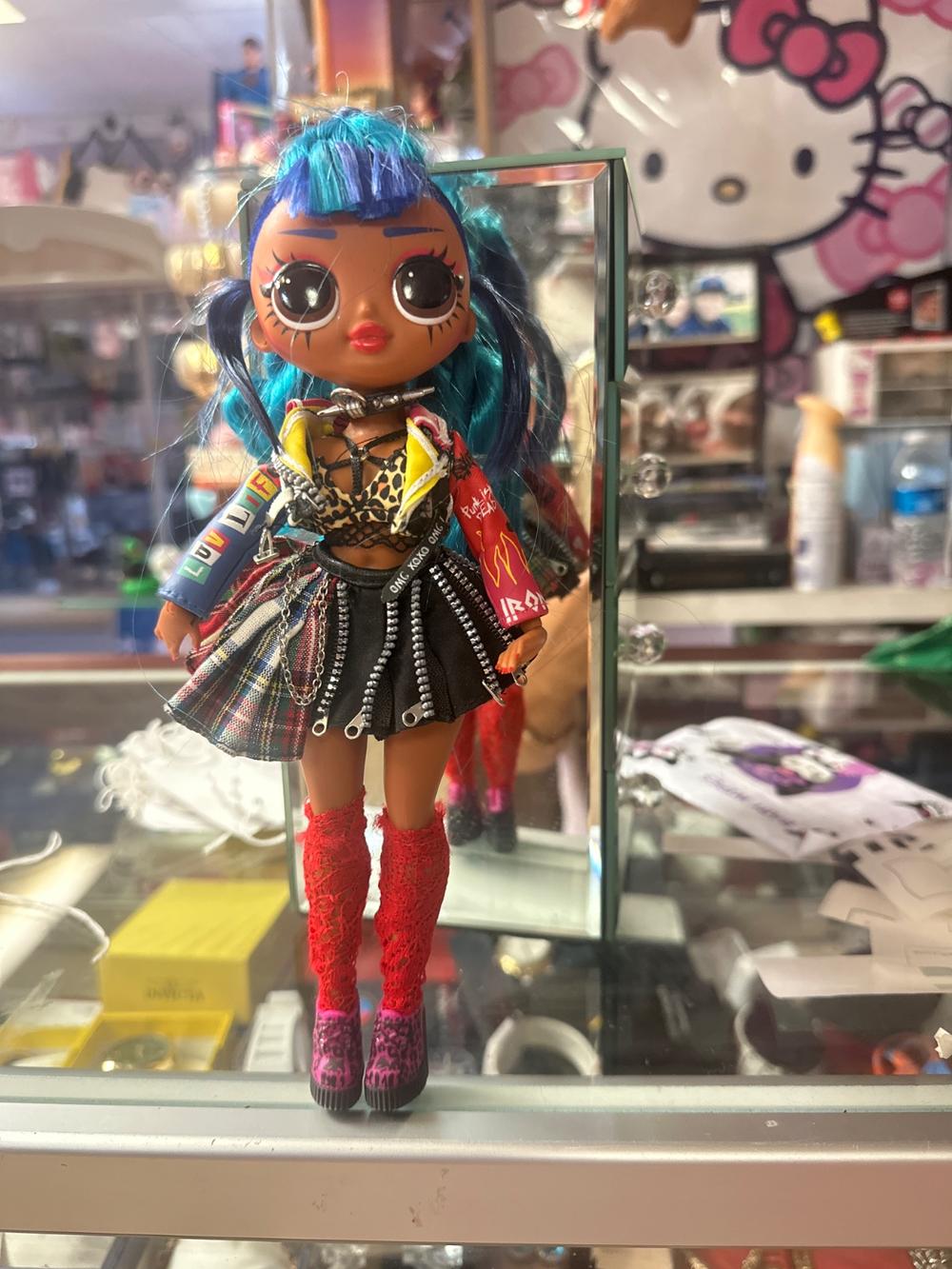 Blue-Haired Punk Fashion Doll