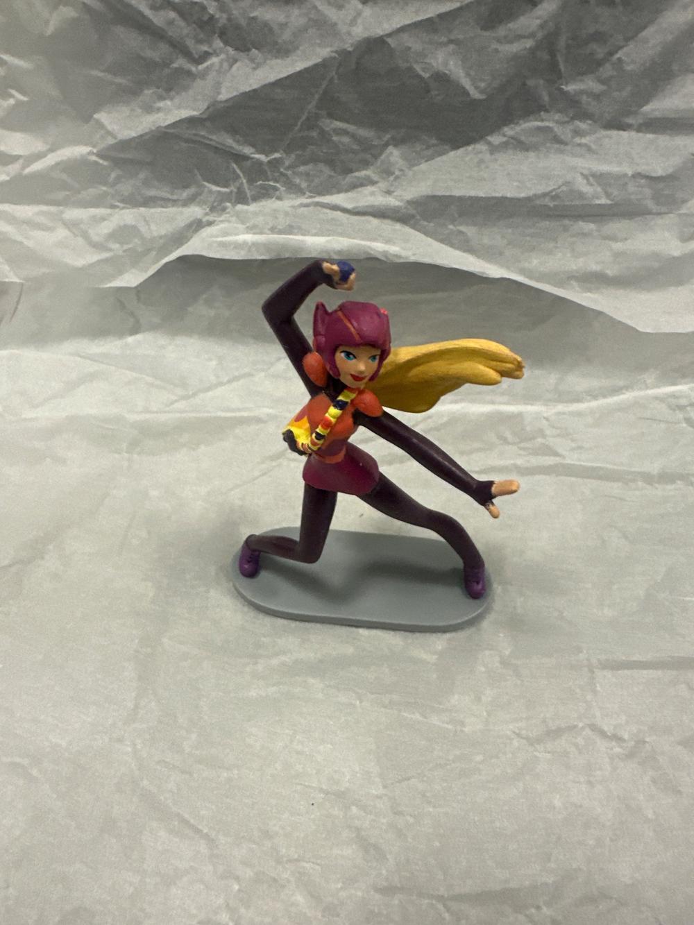 Superhero Girl Figure With Yellow Cape