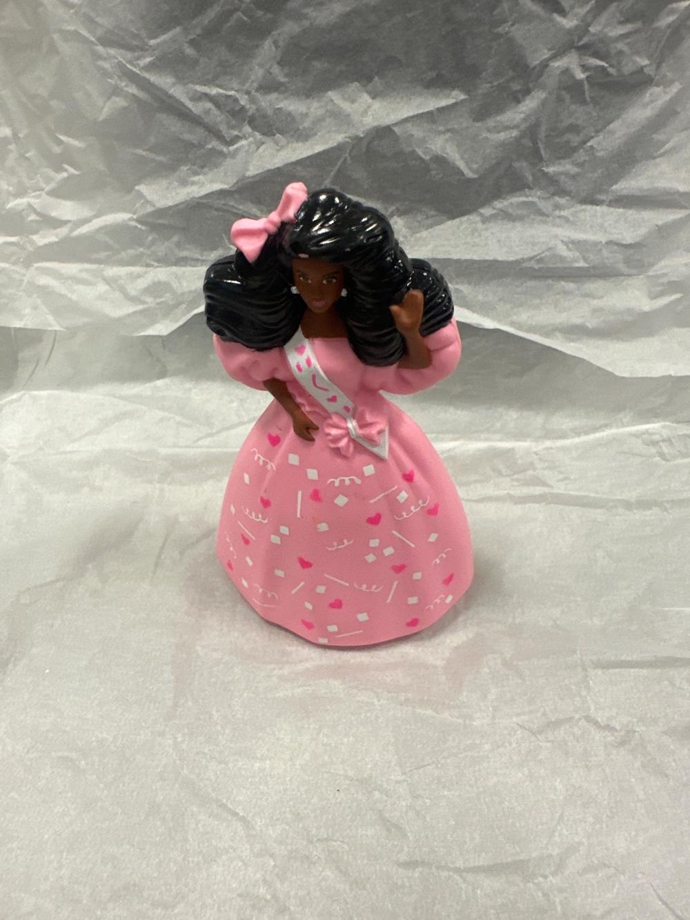 Vintage Pink Gown Mini Doll Figure