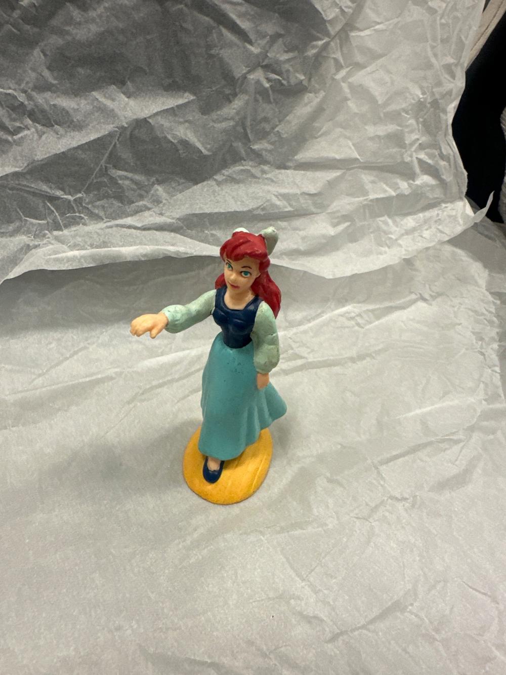 Red-Haired Mermaid Princess Figurine in Human Form