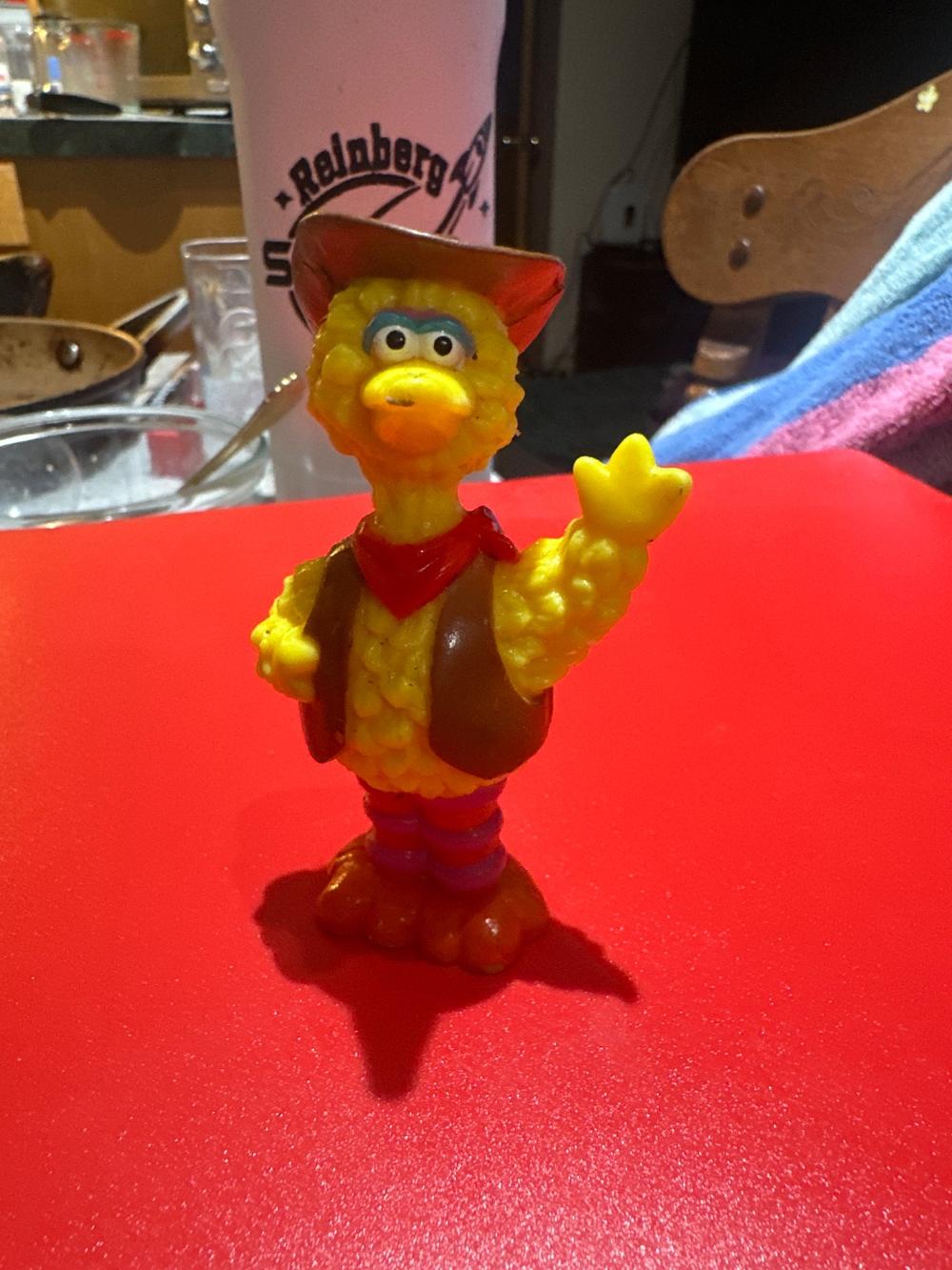 Cowboy Big Bird Vintage Figurine