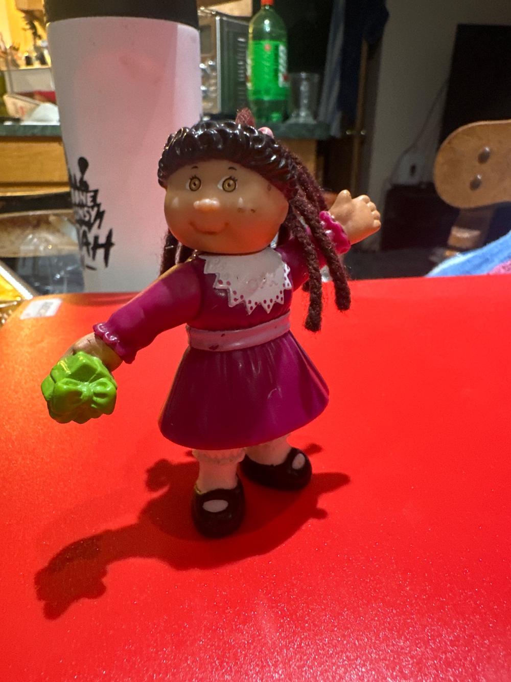Cabbage Patch Kids Poseable Figure in Purple Dress