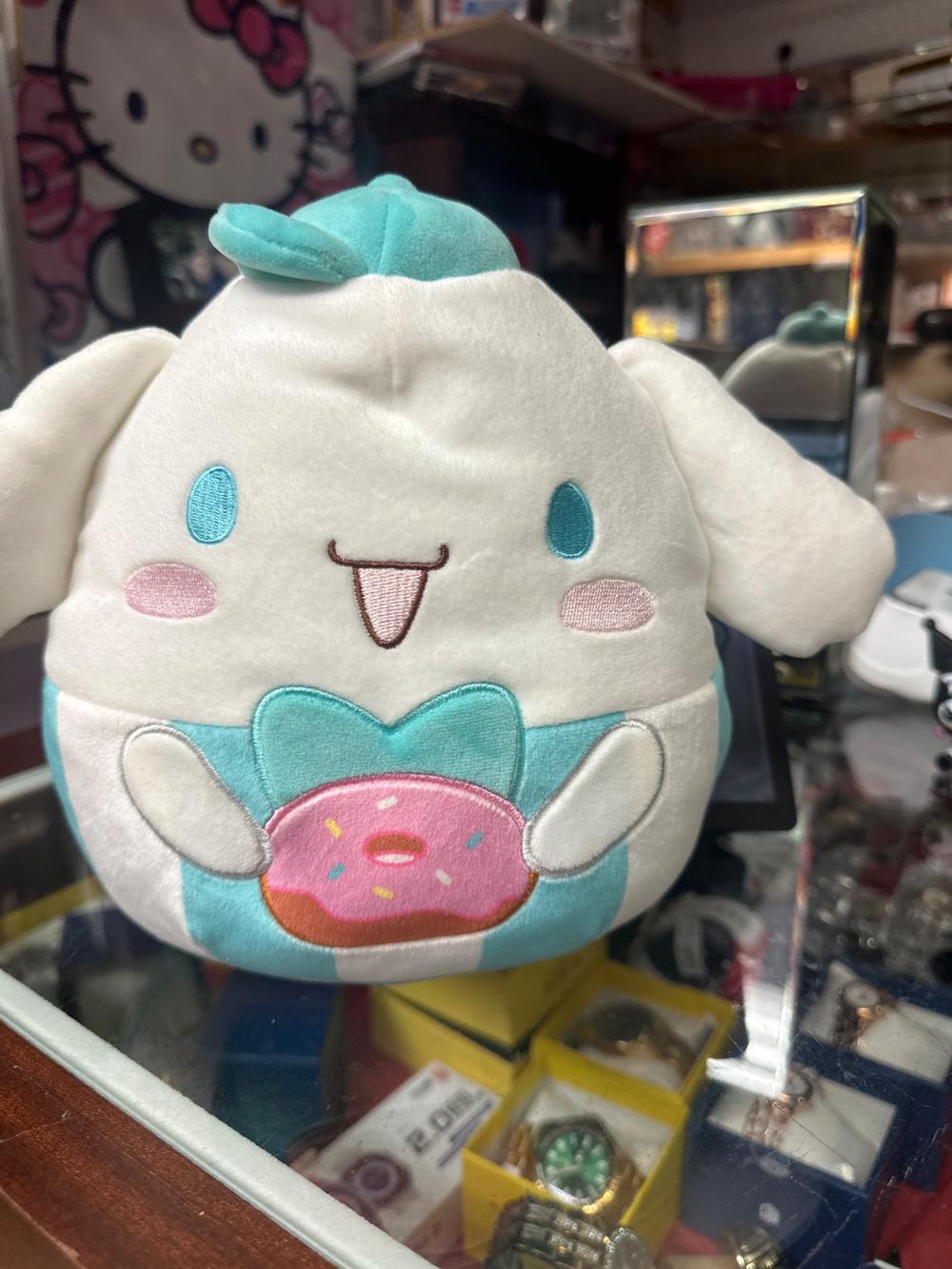 Sanrio Cinnamoroll Donut Plush Toy - White/Teal