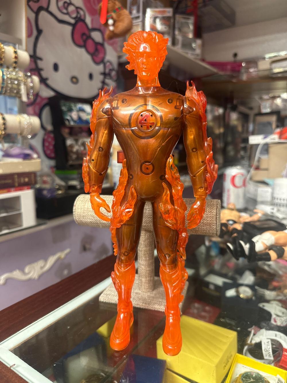 Marvel Human Torch Fantastic Four Translucent Action Figure