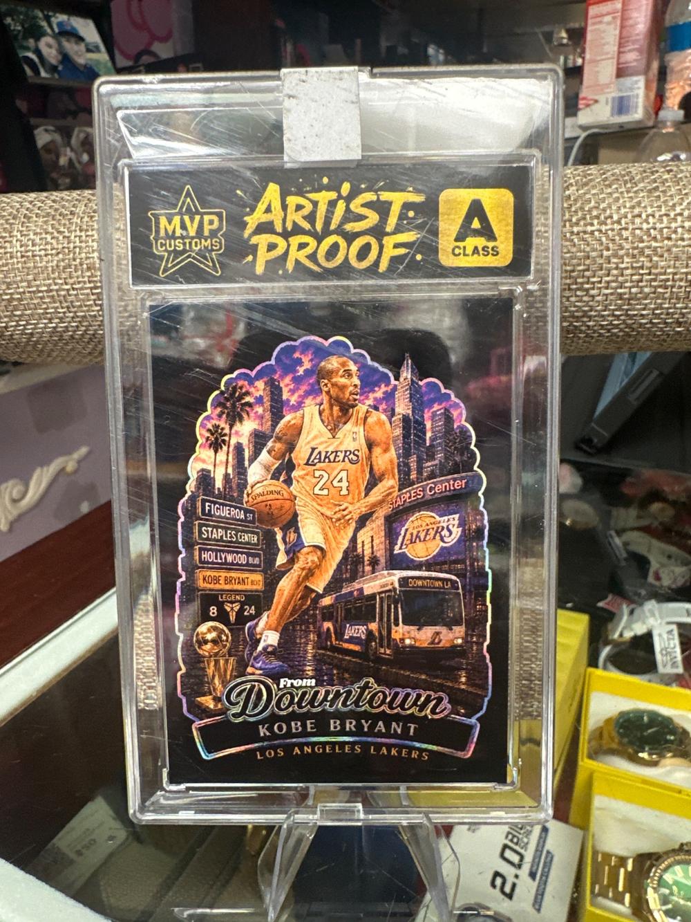 Kobe Bryant Custom Art Card "From Downtown" Lakers DT-14