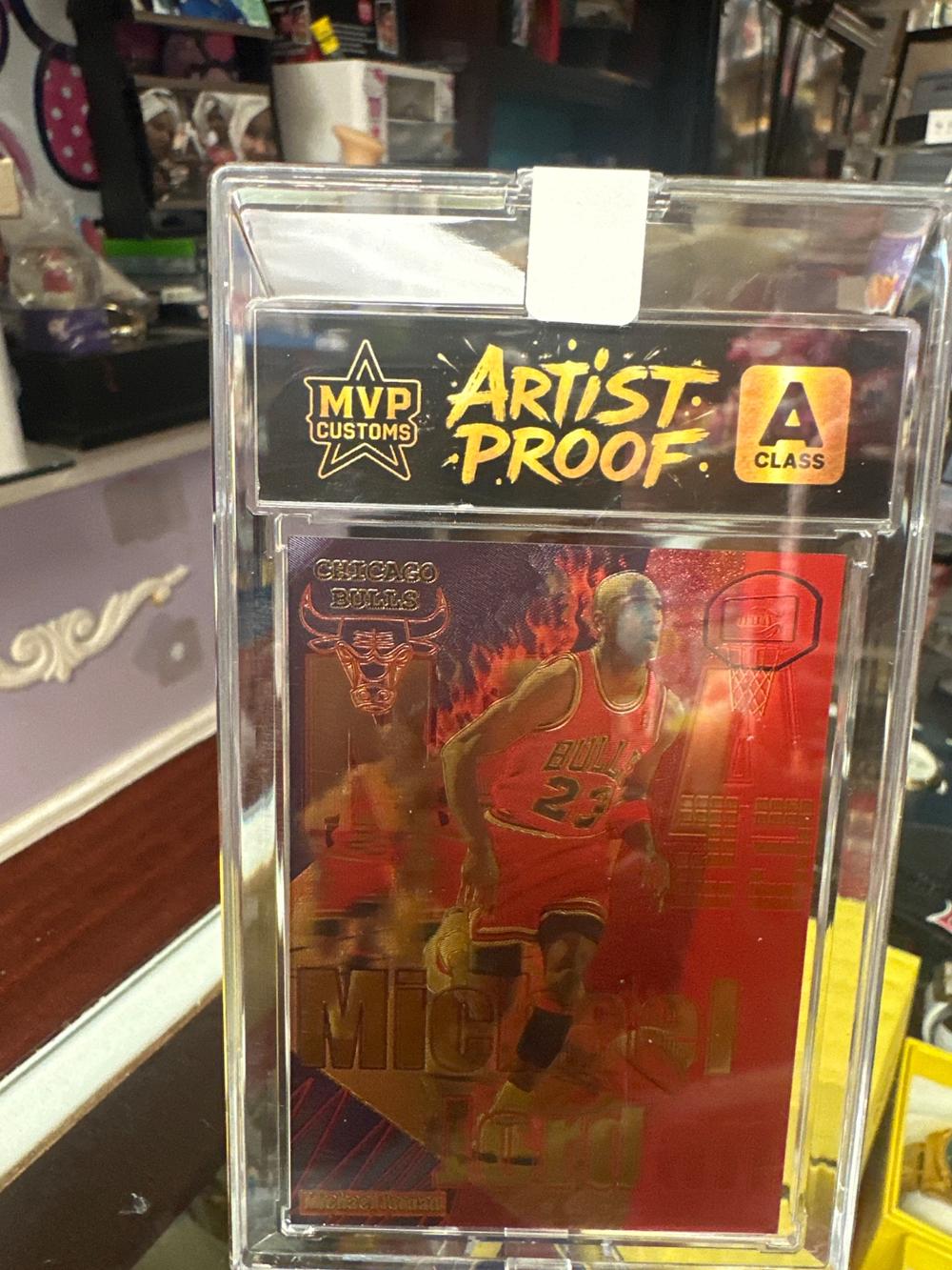 Michael Jordan Chicago Bulls MVP Customs Artist Proof Card