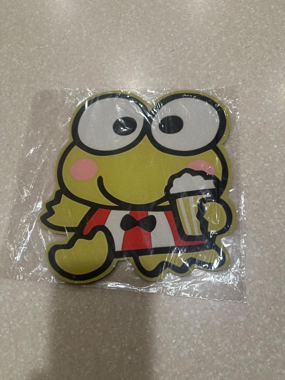Sanrio Keroppi Shaped Mousepad with Popcorn