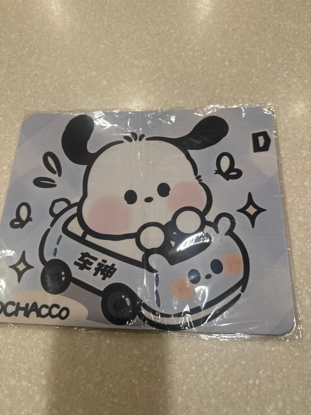 Sanrio Pochacco Mouse Pad Cartoon Driving Design