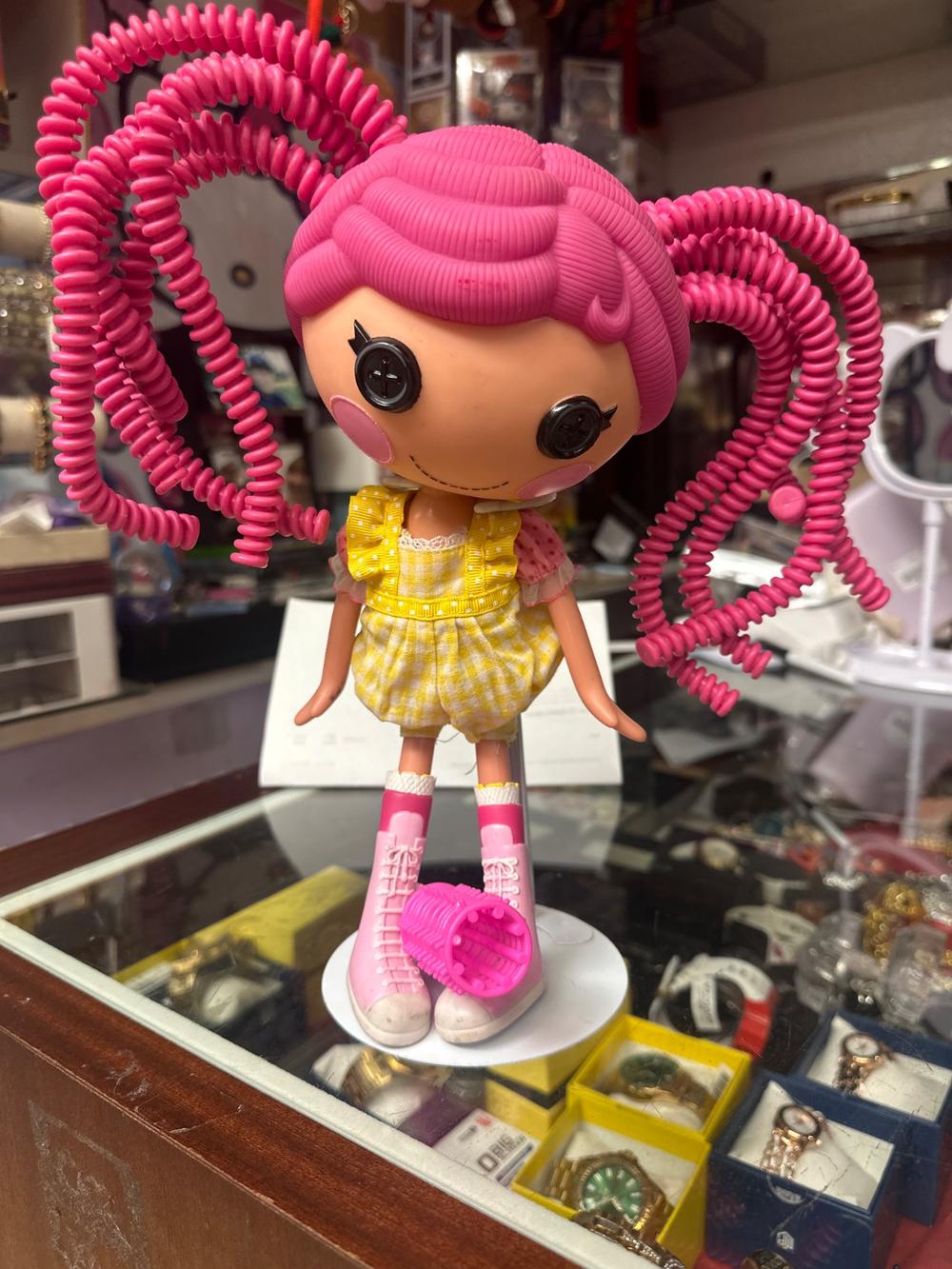 Lalaloopsy Large Doll Pink Hair Yellow Gingham Outfit (photo 1 of 5)