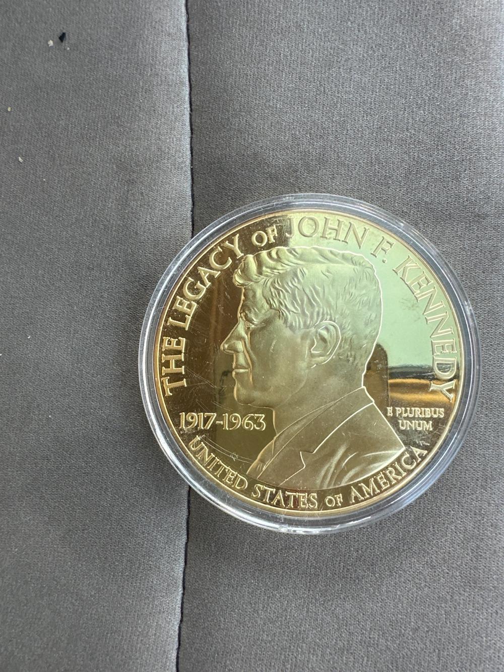 The Legacy of John F. Kennedy Commemorative Coin (photo 1 of 2)