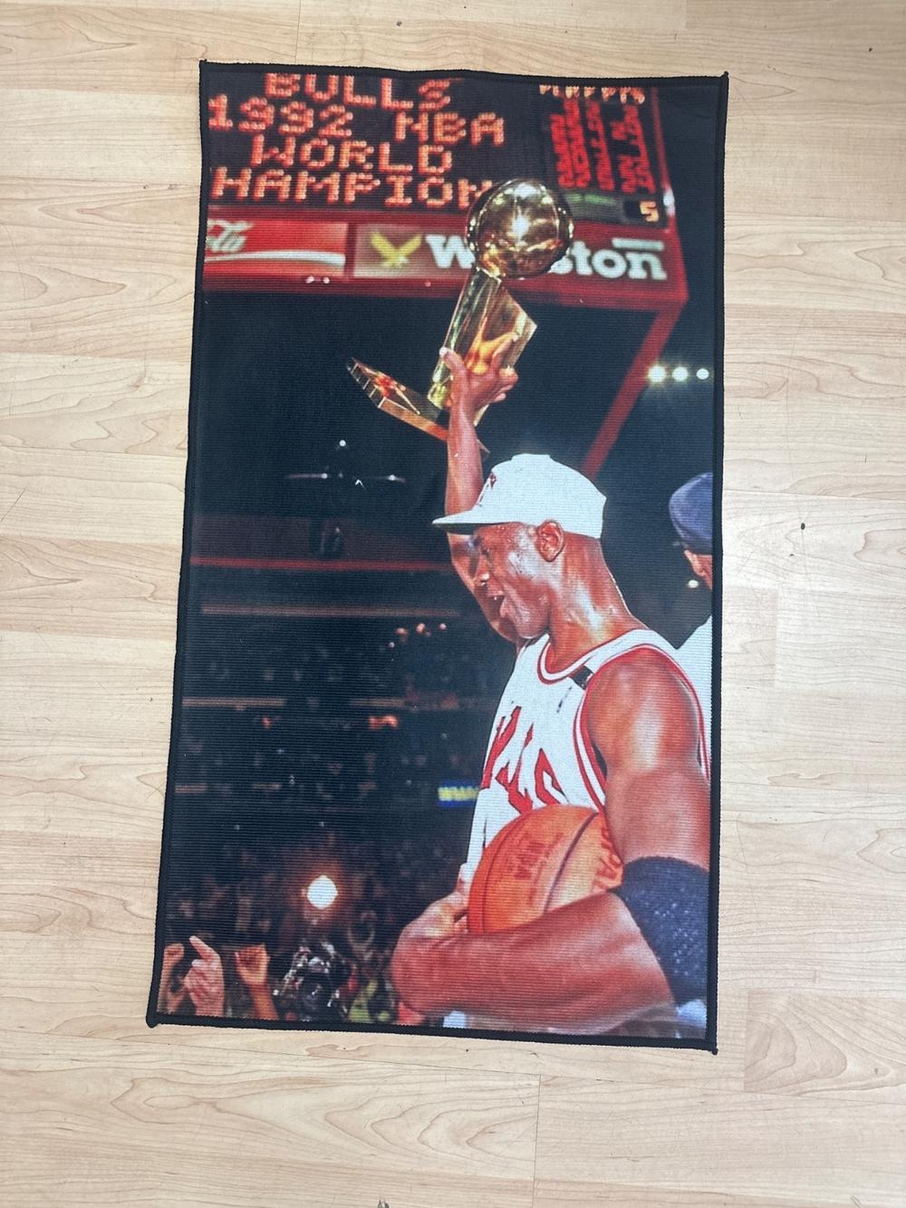 Michael Jordan 1992 NBA Champions Photo Area Rug (photo 1 of 6)