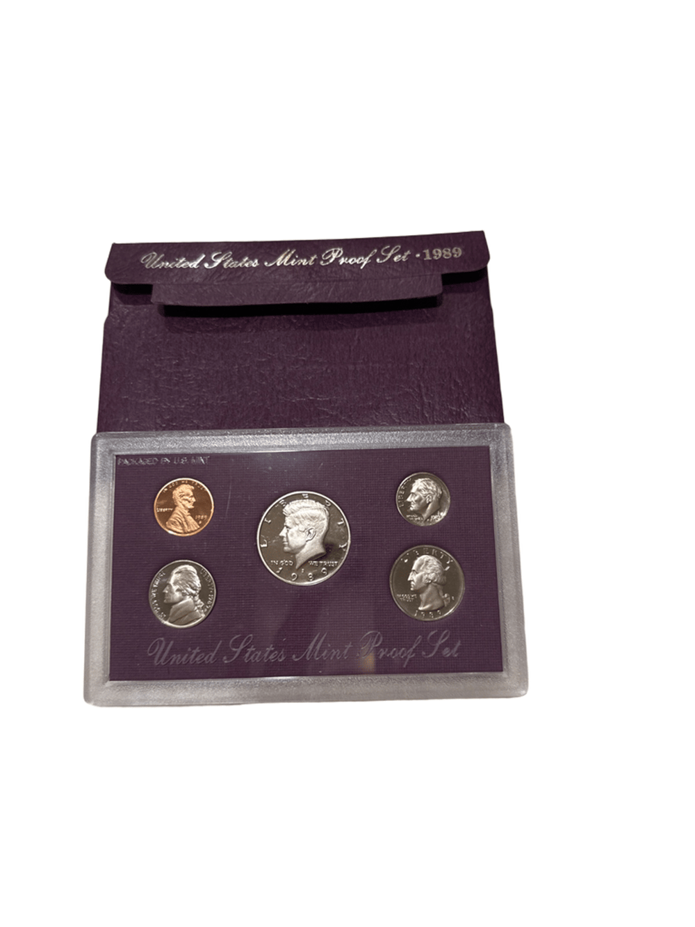 US Mint 1989 S Proof Coin Set, 5-Coin (photo 1 of 3)