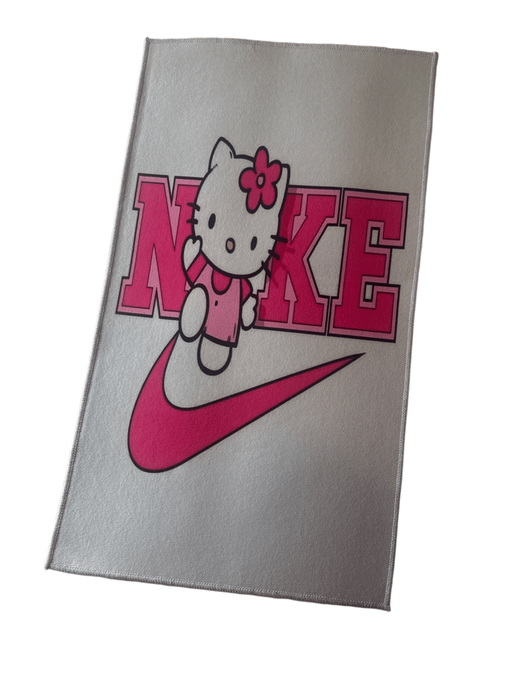 Hello Kitty x Nike Parody Small Area Rug Mat, Pink/Gray (photo 1 of 3)