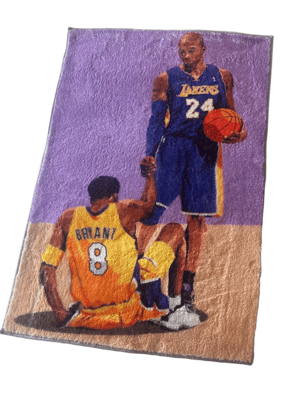 Kobe Bryant Lakers Tribute Plush Rug Wall Hanging (photo 1 of 3)