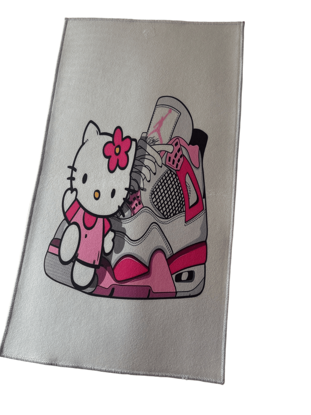 Hello Kitty x Jordan 4 Sneaker Print Area Rug Mat (photo 1 of 3)