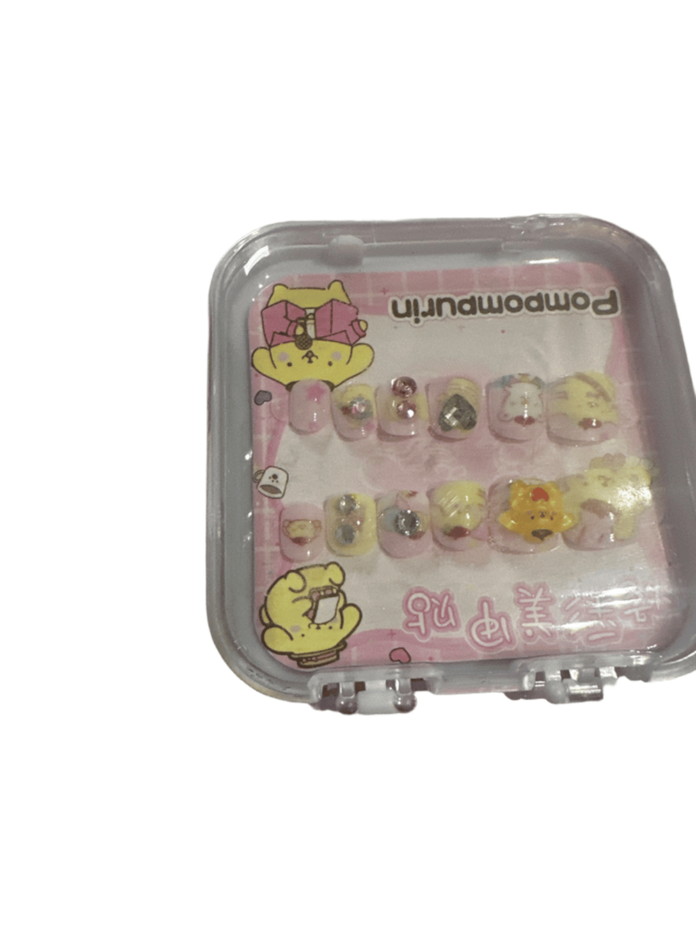Sanrio Pompompurin Press-On Nails Set with Charms (photo 1 of 3)