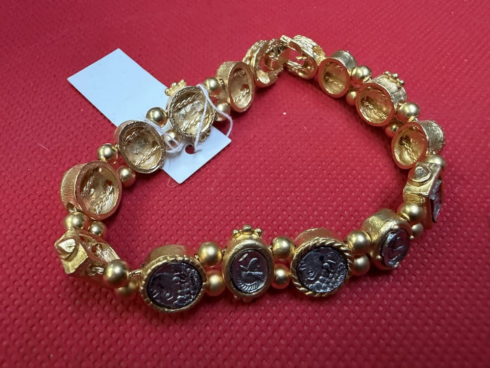 Gold bracelet with Coins