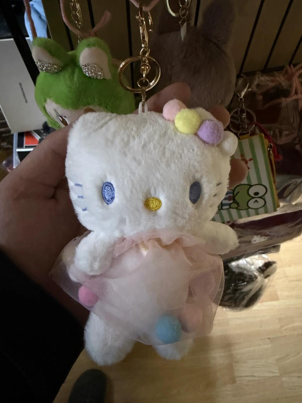 Hello Kitty plush dangle keychain