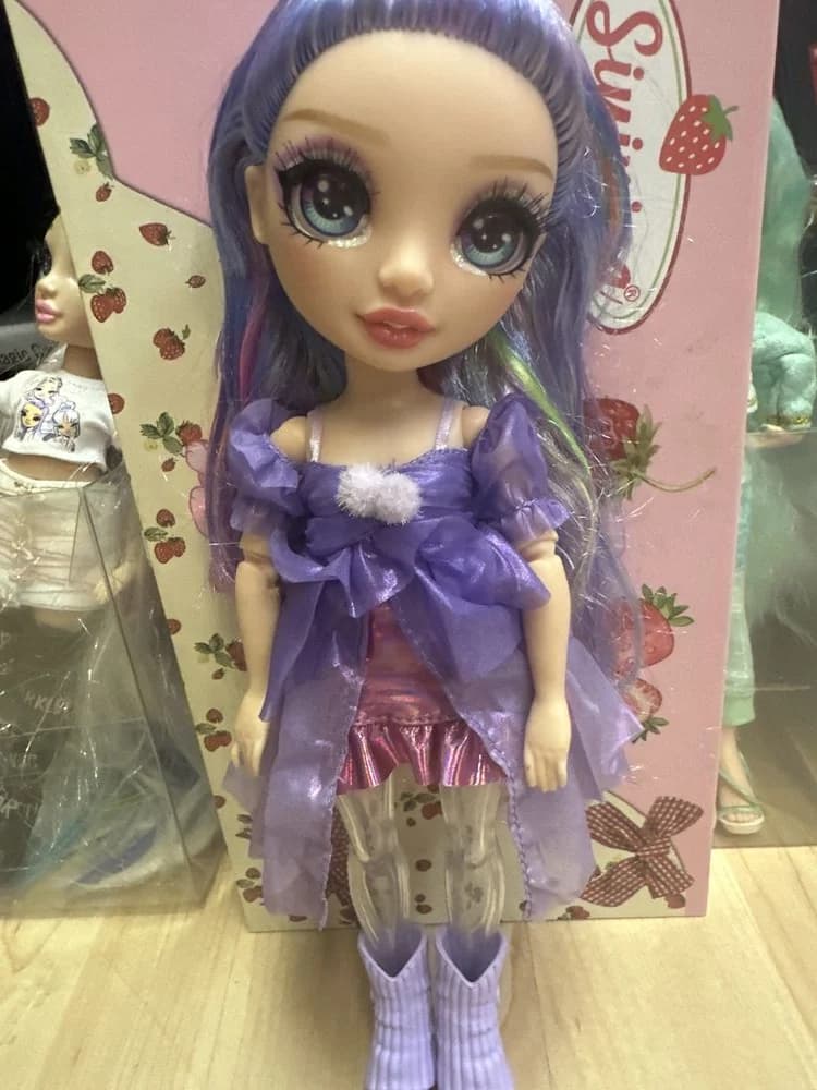 Purple-Haired Rainbow High Doll With Iridescent Dress