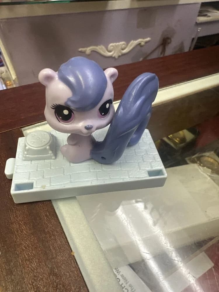2015 McDonald's Littlest Pet Shop Purple Squirrel Toy