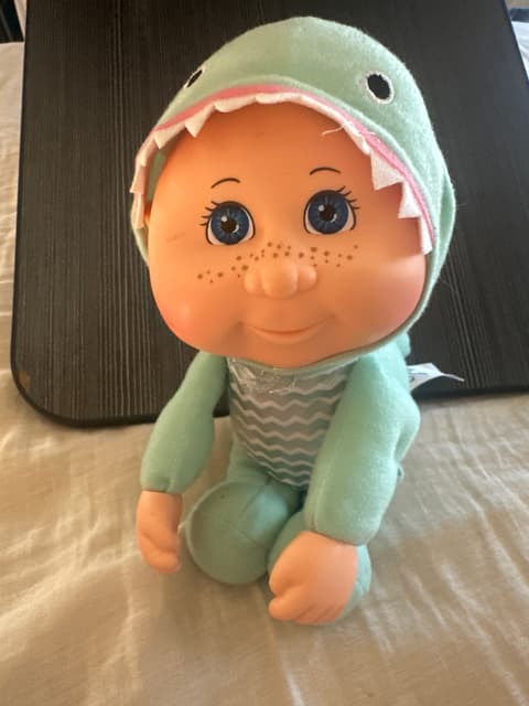 Baby Doll In Green Shark Costume