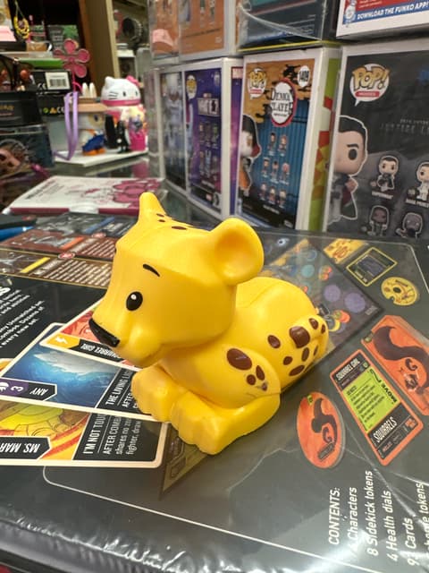 Chunky Yellow Leopard Cub Figure