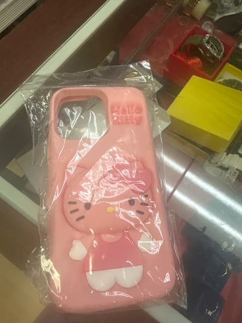 Pink 3D Hello Kitty iPhone Case (13 Pro Max)
