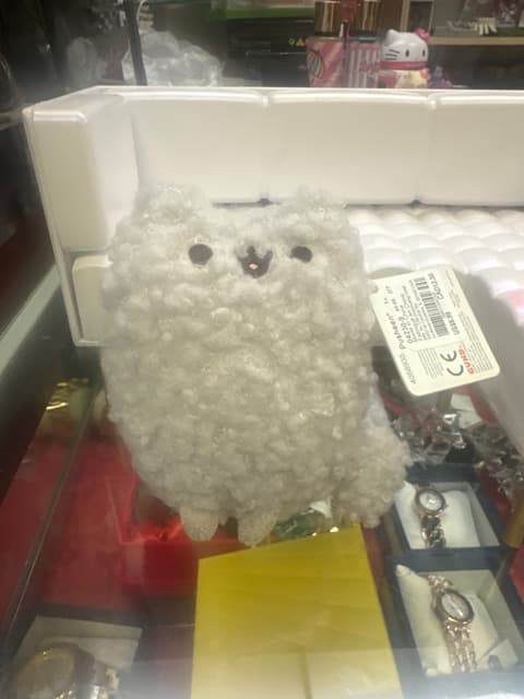 Fuzzy White Pusheen Cat Plush