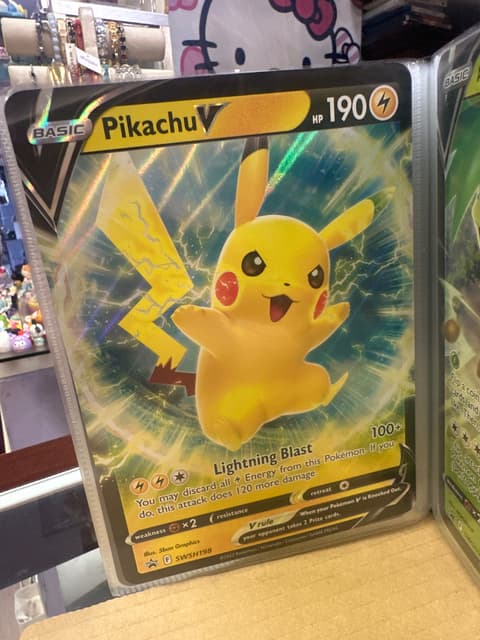 Pikachu V Promo Card (SWSH198)