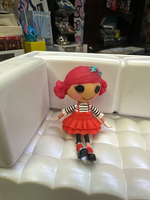 Mini Lalaloopsy Doll with Red Hair and Striped Top