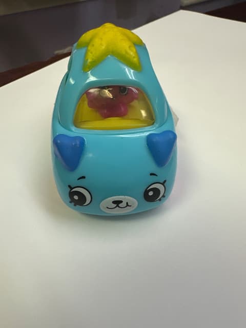 Blue Kitty Face Toy Car with Mini Figure
